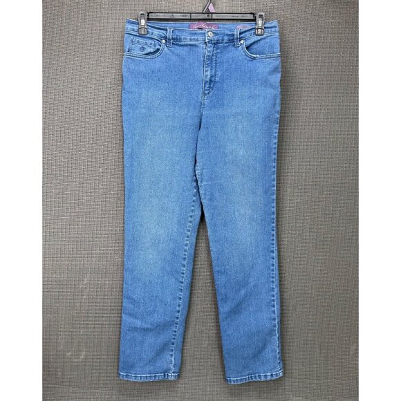Gloria Vanderbilt Amanda Womens Size 12 Blue Classic Fit Tapered Leg Jeans - Picture 1 of 10